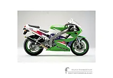 Pegatinas para Kawasaki ZXR400 1995 - Verde • Kawasaki Pegatinas OEM