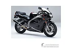 Autocollants pour Kawasaki ZXR400 1998 - Noir • Kawasaki Autocollants OEM
