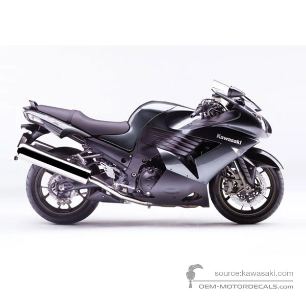Decals for Kawasaki ZZR1400 2006 - Gray • Kawasaki OEM Decals