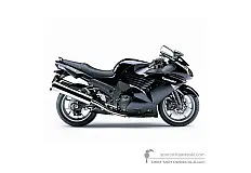Pegatinas para Kawasaki ZZR1400 2008 - Azul • Kawasaki Pegatinas OEM
