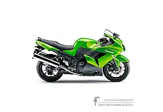 Naklejki do Kawasaki ZZR1400 2009 - Zielony • Kawasaki Naklejki OEM