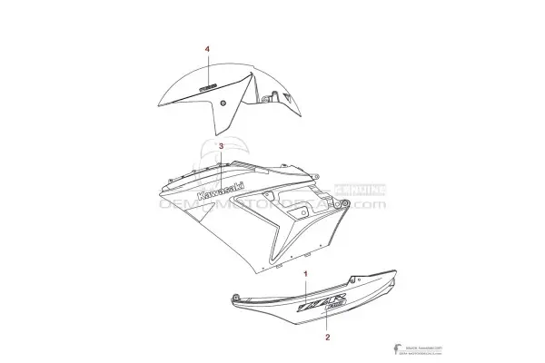 Kawasaki ZZR1400 2009 - Zwart