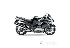 Stickers voor Kawasaki ZZR1400 2010 - Grijs • Kawasaki OEM Stickers