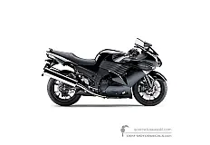 Stickers voor Kawasaki ZZR1400 2011 - Zwart • Kawasaki OEM Stickers
