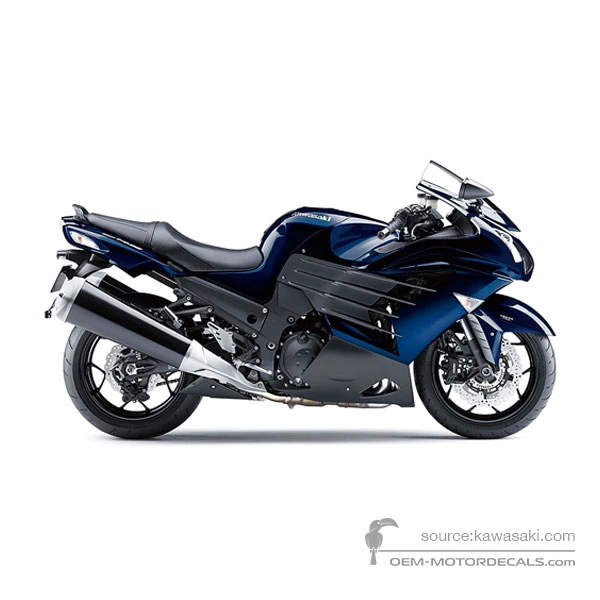 Decals for Kawasaki ZZR1400 2013 - Blue • Kawasaki OEM Decals