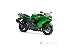 Stickers voor Kawasaki ZZR1400 2014 - Groen • Kawasaki OEM Stickers