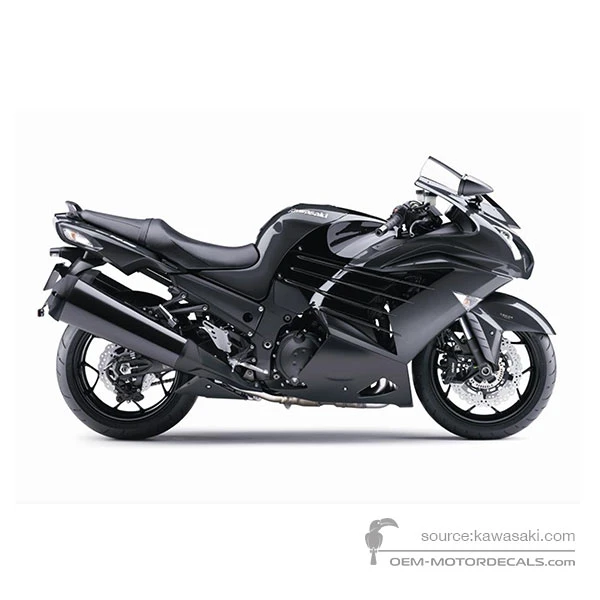 Naklejki do Kawasaki ZZR1400 2015 - Szary • Kawasaki Naklejki OEM