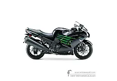 Pegatinas para Kawasaki ZZR1400 2017 - Negro • Kawasaki Pegatinas OEM