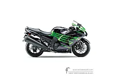Stickers voor Kawasaki ZZR1400 2020 - Zwart • Kawasaki OEM Stickers