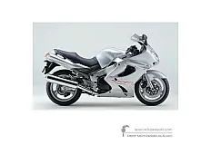 Pegatinas para Kawasaki ZZR1200 2002 - Plata • Kawasaki Pegatinas OEM