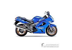 Pegatinas para Kawasaki ZZR1200 2003 - Azul • Kawasaki Pegatinas OEM