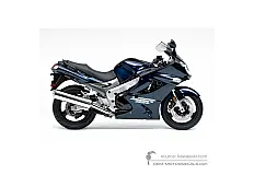 Aufkleber für Kawasaki ZZR1200 2005 - Blau • Kawasaki OEM-Aufkleber