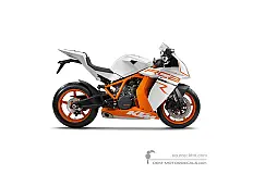 Autocollants pour KTM 1190 RC8 R 2011 - Blanc • KTM Autocollants OEM