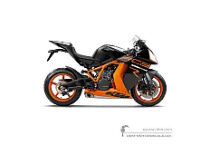 Decals for KTM 1190 RC8 R 2012 - Black • KTM OEM Decals