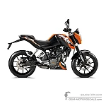 KTM 125 DUKE 2011 - Naranja