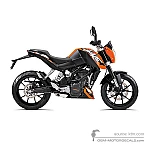 KTM 125 DUKE 2013 - Naranja