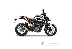 Pegatinas para KTM 125 DUKE 2018 - Blanco • KTM Pegatinas OEM