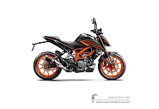 Stickers voor KTM 125 DUKE 2022 - Zwart • KTM OEM Stickers
