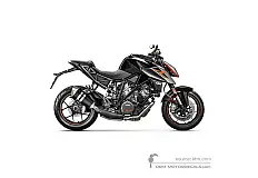 Stickers voor KTM 1290 SUPER DUKE R 2018 - Zwart • KTM OEM Stickers