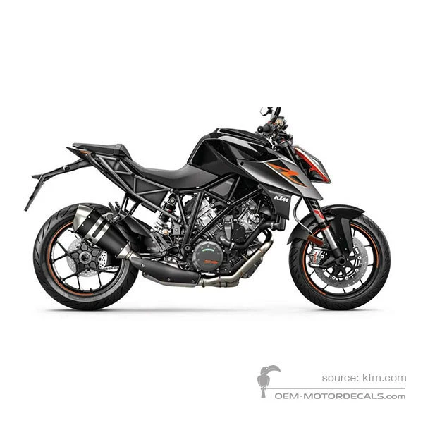 Naklejki do KTM 1290 SUPER DUKE R 2017 - Czarny • KTM Naklejki OEM