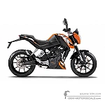 KTM 200 DUKE 2014 - Naranja