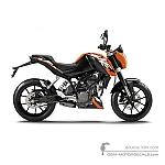 KTM 200 DUKE 2015 - Naranja