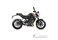 Decals for KTM 200 DUKE 2016 - White • KTM OEM Decals