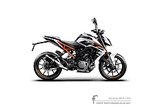 Decals for KTM 250 DUKE 2019 - White • KTM OEM Decals
