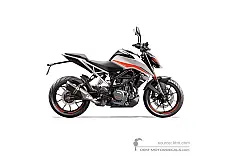 Autocollants pour KTM 390 DUKE 2021 - Blanc • KTM Autocollants OEM