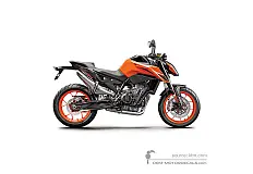 Stickers voor KTM 790 DUKE 2020 - Oranje • KTM OEM Stickers