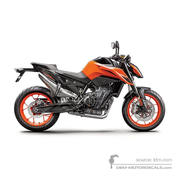 Autocollants pour KTM 790 DUKE 2020 - Orangé • KTM Autocollants OEM