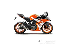 Naklejki do KTM RC125 2019 - Pomarańczowy • KTM Naklejki OEM