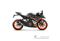 Adesivi per KTM RC125 2020 - Grigio • KTM Adesivi OEM