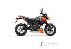 Decals for KTM 690 DUKE 2009 - Orange • KTM OEM Decals