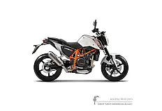 Pegatinas para KTM 690 DUKE 2012 - Blanco • KTM Pegatinas OEM