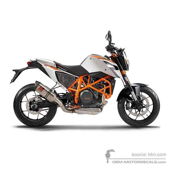 Naklejki do KTM 690 DUKE R 2013 - Biały • KTM Naklejki OEM