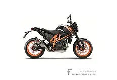 Aufkleber für KTM 690 DUKE R 2017 - Schwarz • KTM OEM-Aufkleber