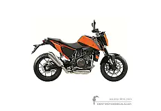 Adesivi per KTM 690 DUKE 2017 - Arancione • KTM Adesivi OEM