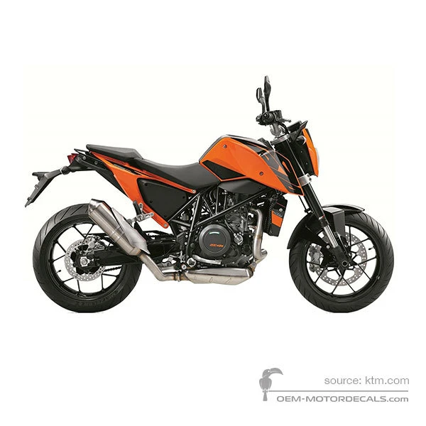 Naklejki do KTM 690 DUKE 2017 - Pomarańczowy • KTM Naklejki OEM