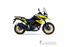 Autocollants pour Suzuki DL1050XT VSTROM 2021 - Jaune • Suzuki Autocollants OEM