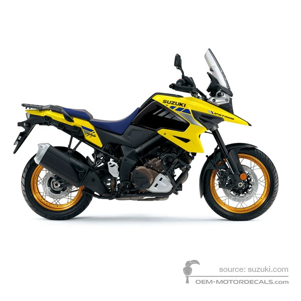 Pegatinas para Suzuki DL1050XT VSTROM 2021 - Amarillo • Suzuki Pegatinas OEM