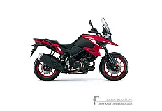 Stickers voor Suzuki DL1050 VSTROM 2023 - Zwart Rood • Suzuki OEM Stickers
