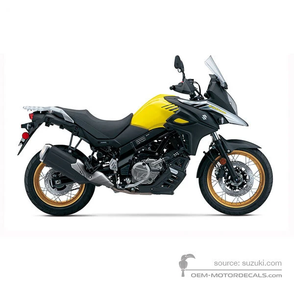 Aufkleber für Suzuki DL650XT VSTROM 2017 - Gelb • Suzuki OEM-Aufkleber