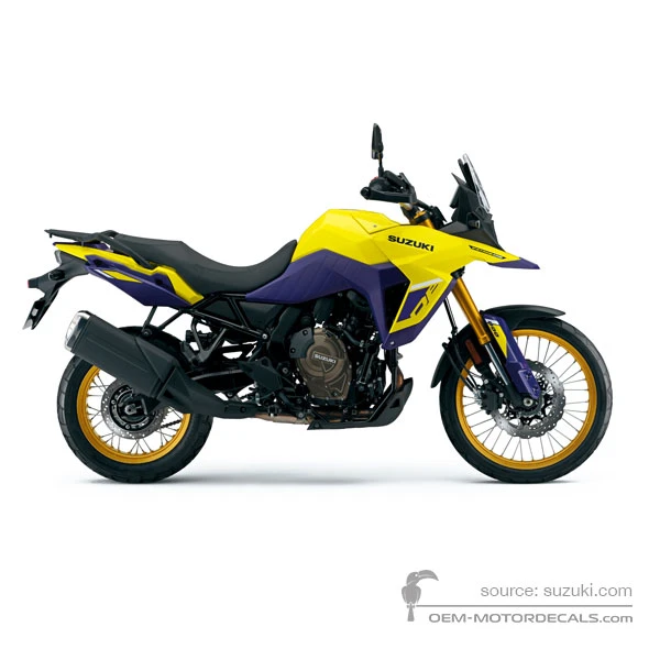 Naklejki do Suzuki DL800 VSTROM 2023 - Żółty • Suzuki Naklejki OEM