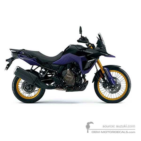 Decals for Suzuki DL800 VSTROM 2023 - Black • Suzuki OEM Decals