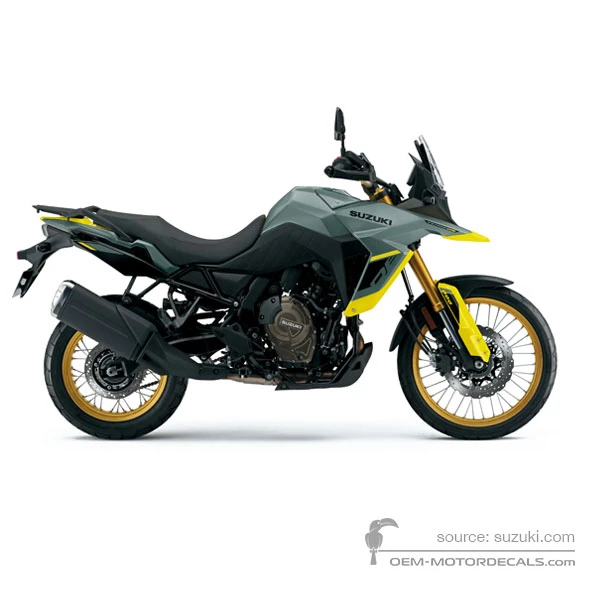 Naklejki do Suzuki DL800DE VSTROM 2024 - Zielony • Suzuki Naklejki OEM