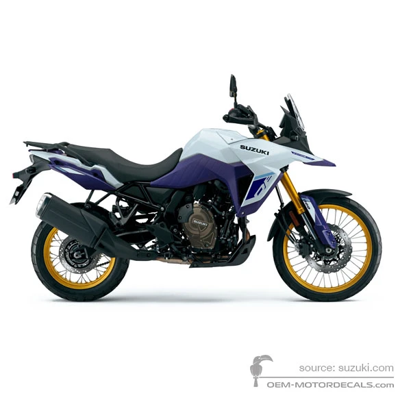 Pegatinas para Suzuki DL800DE VSTROM 2024 - Blanco • Suzuki Pegatinas OEM