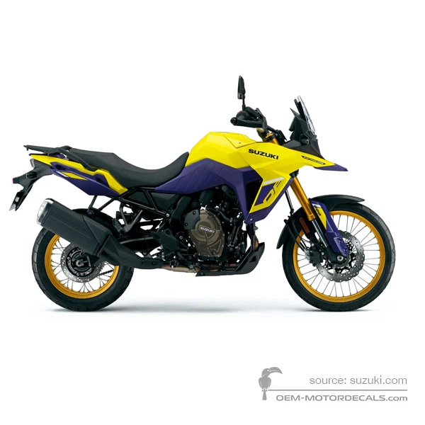 Pegatinas para Suzuki DL800DE VSTROM 2024 - Amarillo • Suzuki Pegatinas OEM