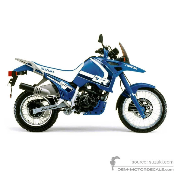 Naklejki do Suzuki DR800S BIG 1990 - Niebieski • Suzuki Naklejki OEM