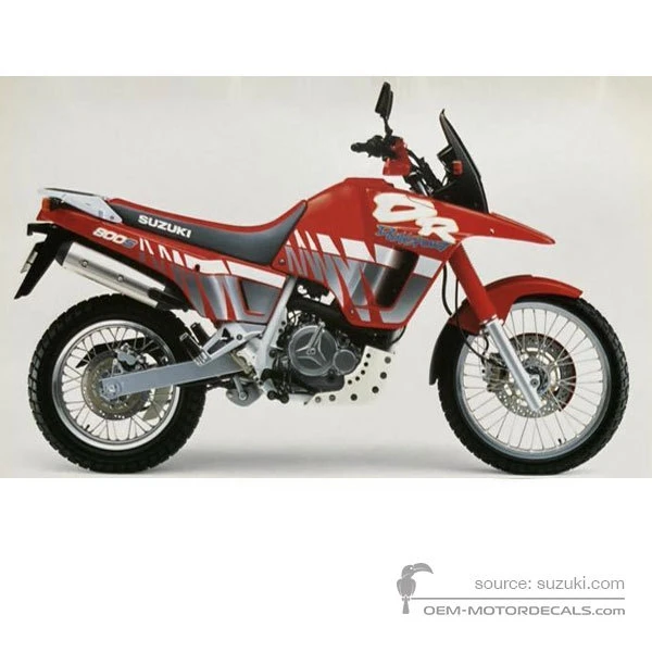 Aufkleber für Suzuki DR800S BIG 1992 - Rot • Suzuki OEM-Aufkleber